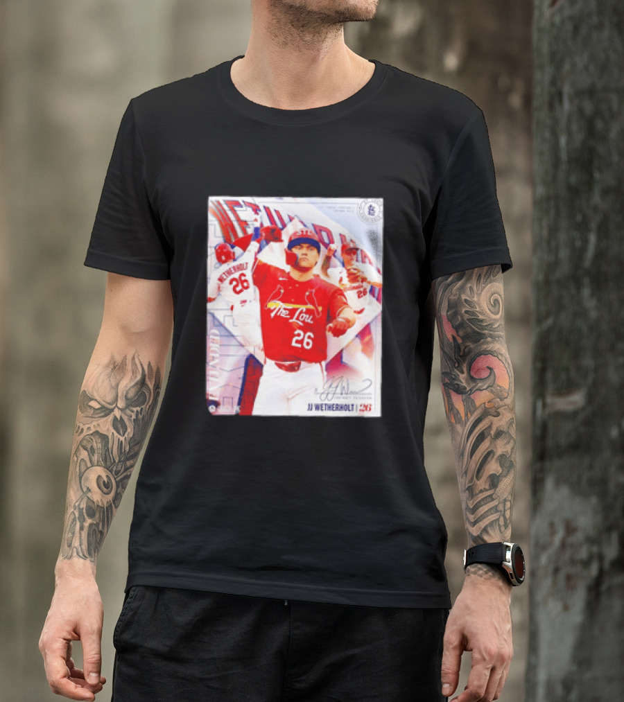 St. Louis Cardinals JJ Wetherholt 26 MLB Fan Memorabilia T-Shirt