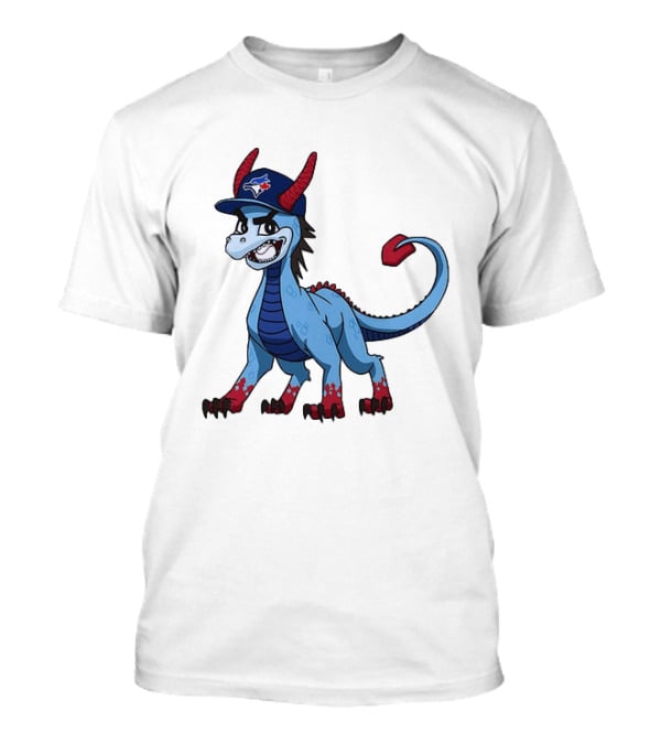 Toronto Blue Jays MLB Baseball Blue Dragon Hat T-Shirt