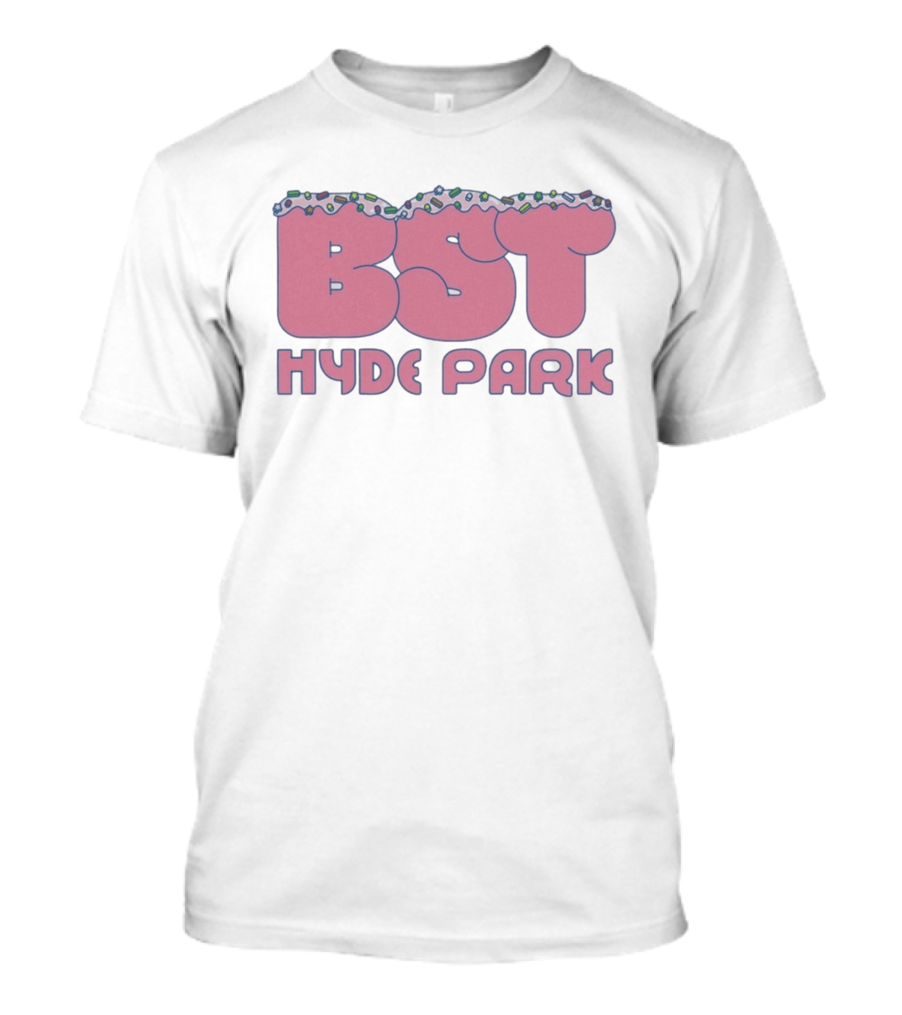 BST Hyde Park 2026 X Lewis Capaldi 12th July Event Pink Frosted Sprinkles T-Shirt