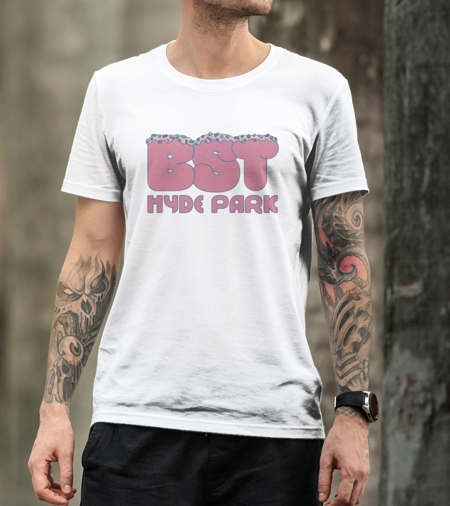 BST Hyde Park 2026 X Lewis Capaldi 12th July Event Pink Frosted Sprinkles T-Shirt