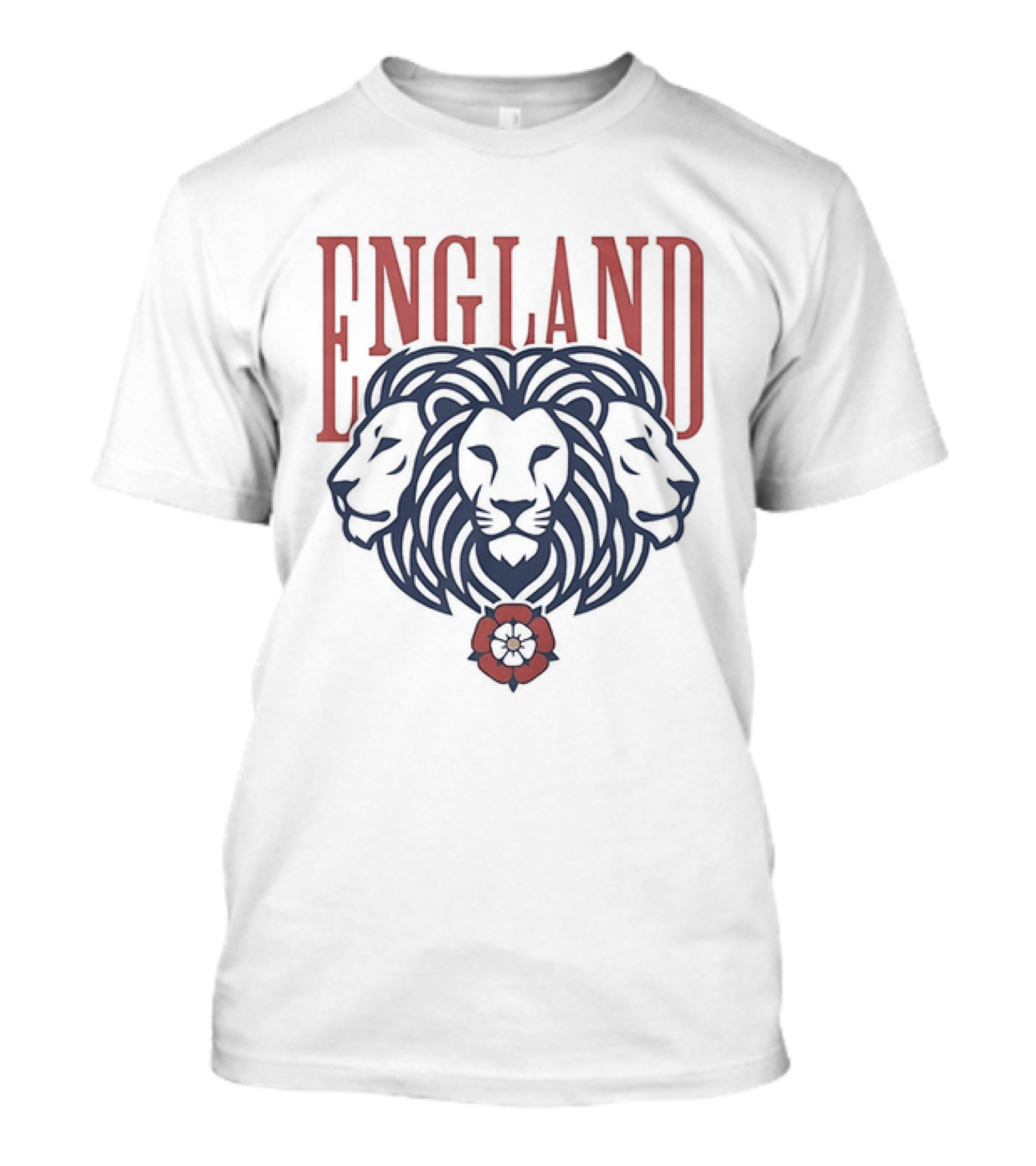 England Three Lions Tudor Rose Crest T-Shirt