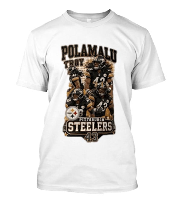 Pittsburgh Steelers Polamalu Troy 43 Football Player Steelers T-Shirt