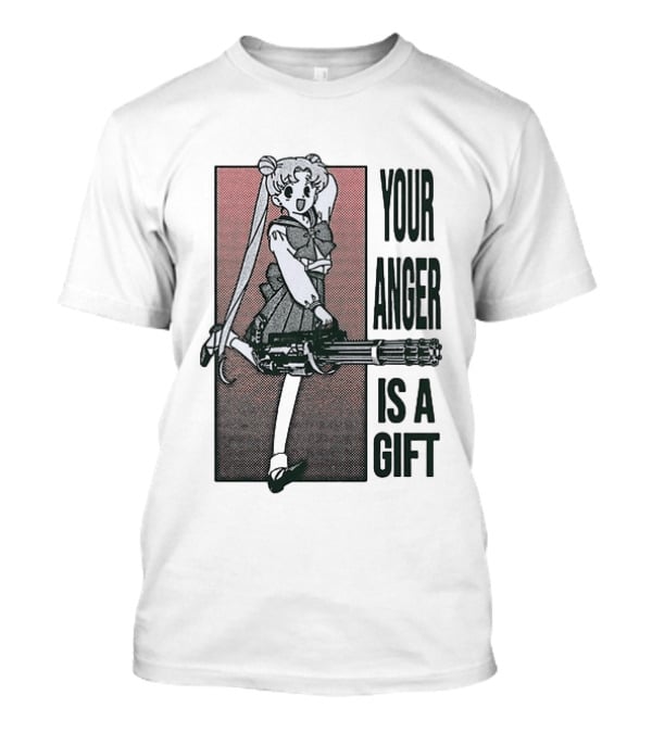 Sailor Moon Your Anger Is A Gift Rage Against The Machine Anime T-Shirt