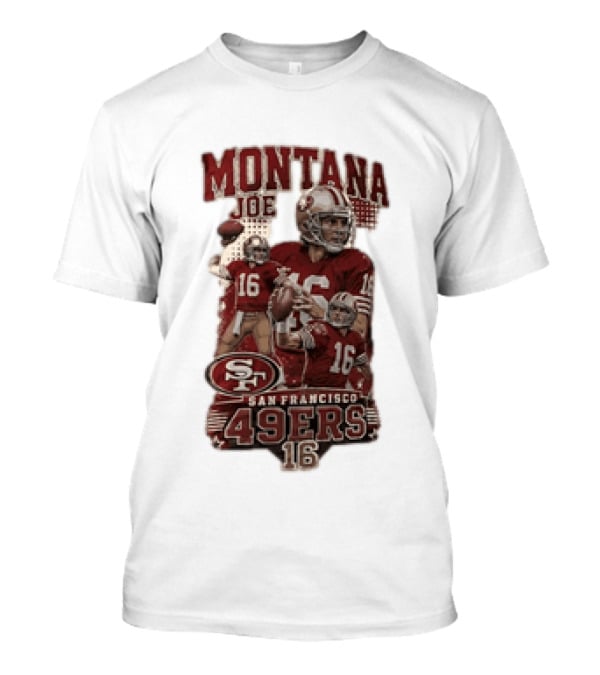 San Francisco 49ers Montana Joe 16 Football Player T-Shirt