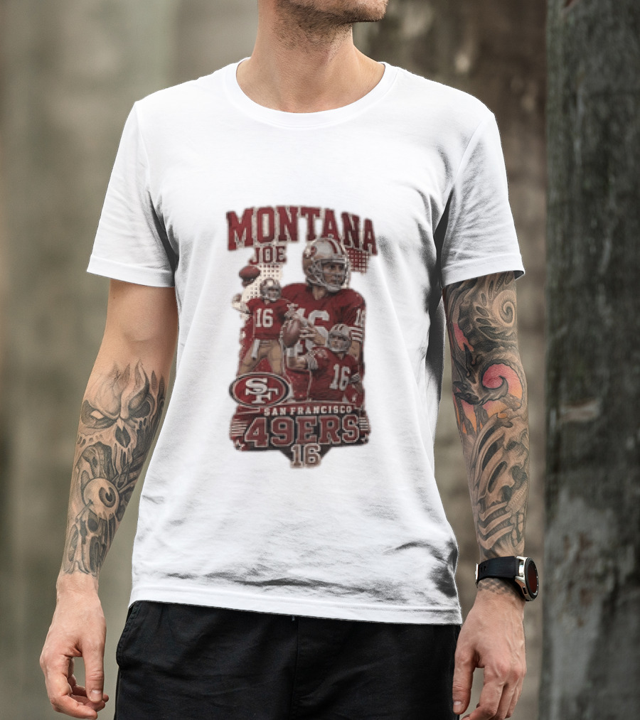 San Francisco 49ers Montana Joe 16 Football Player T-Shirt