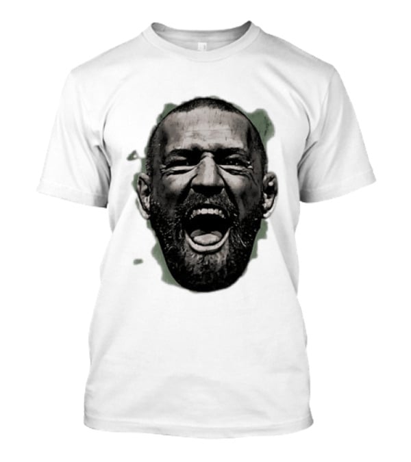 UFC Fighter Yelling Conor McGregor Fight Champion Face T-Shirt