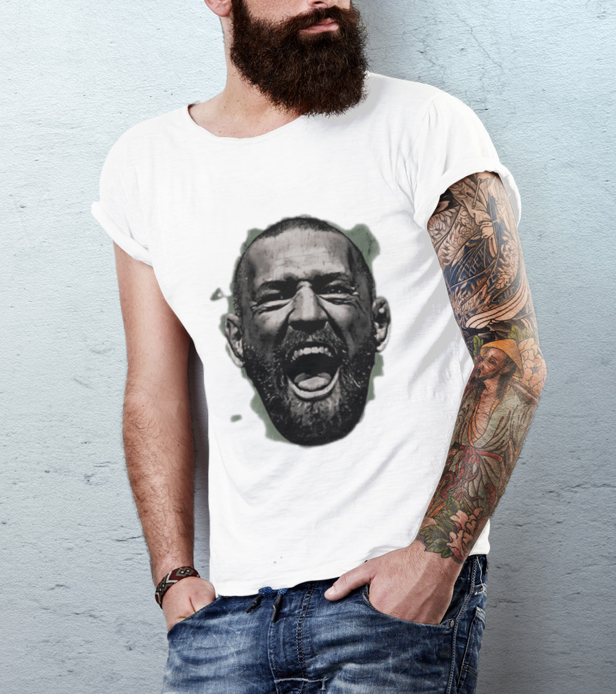 UFC Fighter Yelling Conor McGregor Fight Champion Face T-Shirt