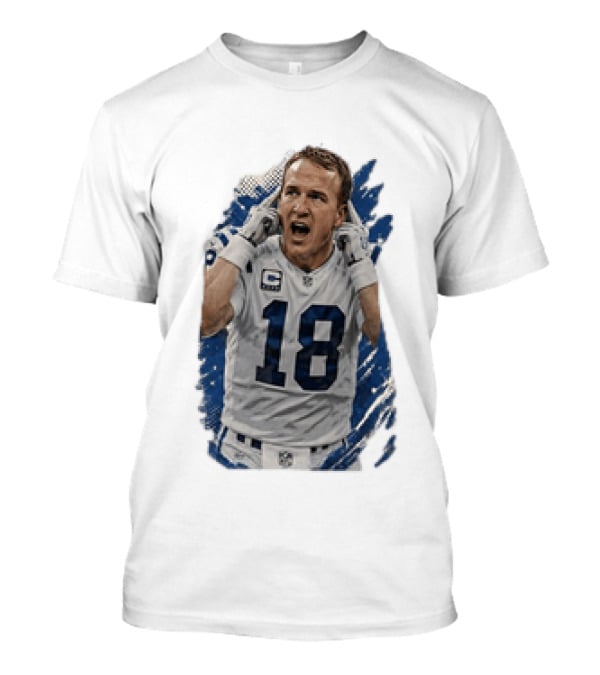 Peyton Manning Indianapolis Colts 18 Football Player NFL Legend T-Shirt