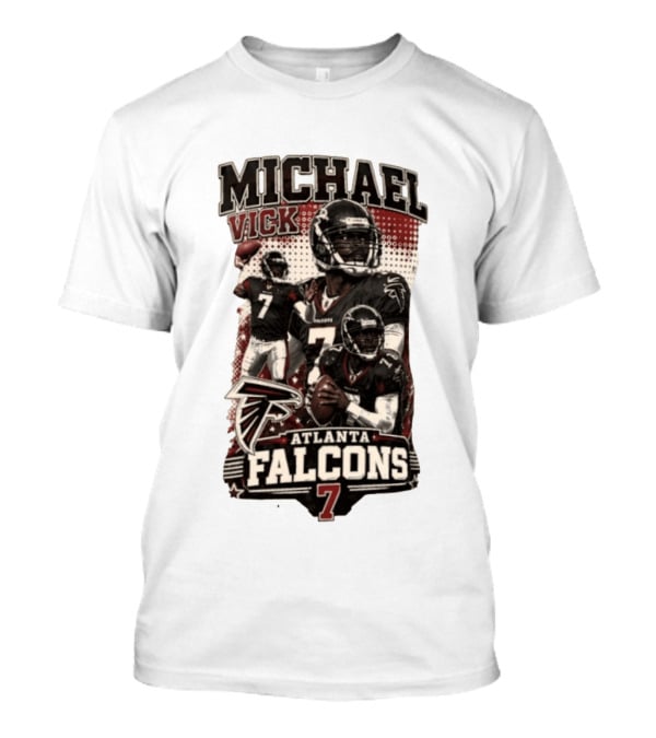 Michael Vick Atlanta Falcons Quarterback 7 Football T-Shirt