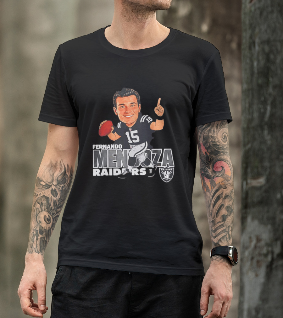 Fernando Mendoza Raiders 15 Football Player Raiders T-Shirt