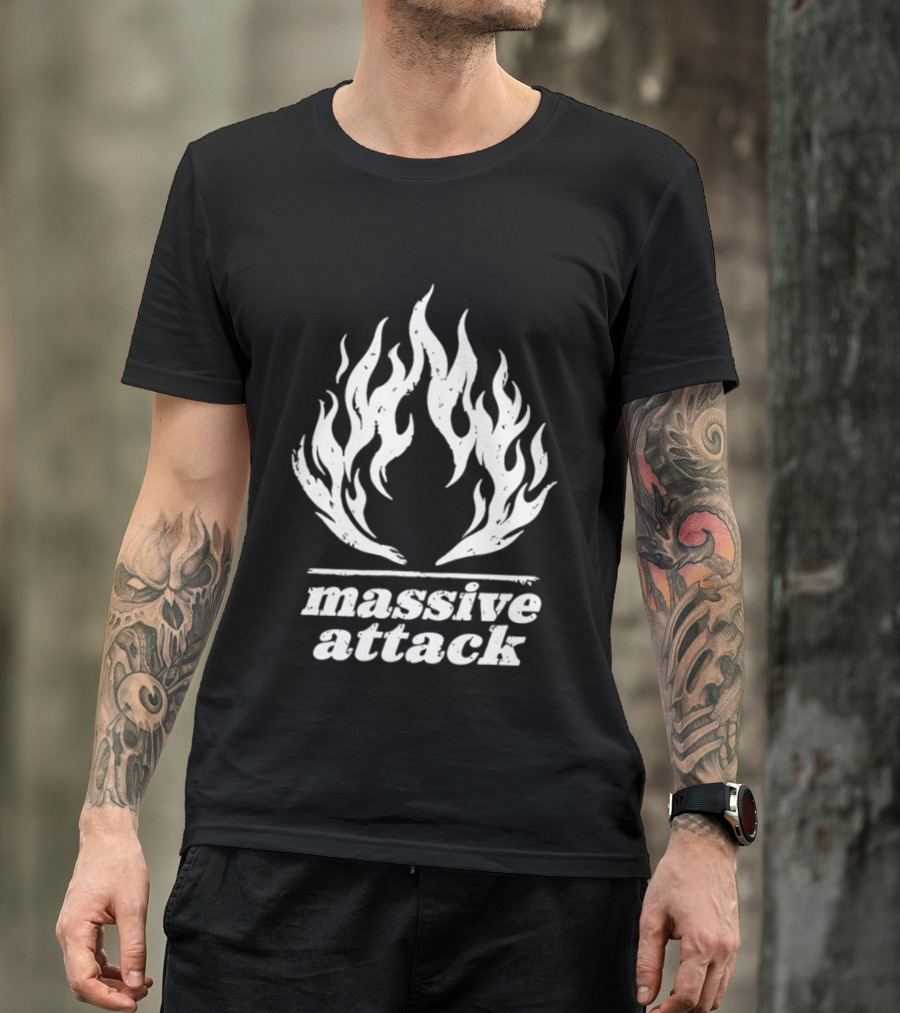 Massive Attack Fire Flame T-Shirt