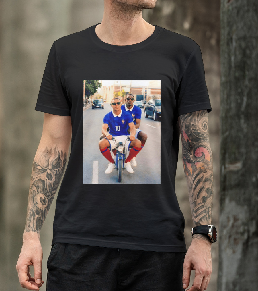 Kylian Mbappé Ousmane Dembélé France Team Jersey T-Shirt