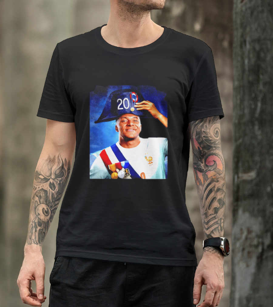 Kylian Mbappé France National Team 2026 Captain No 20 Napoleon Hat T-Shirt