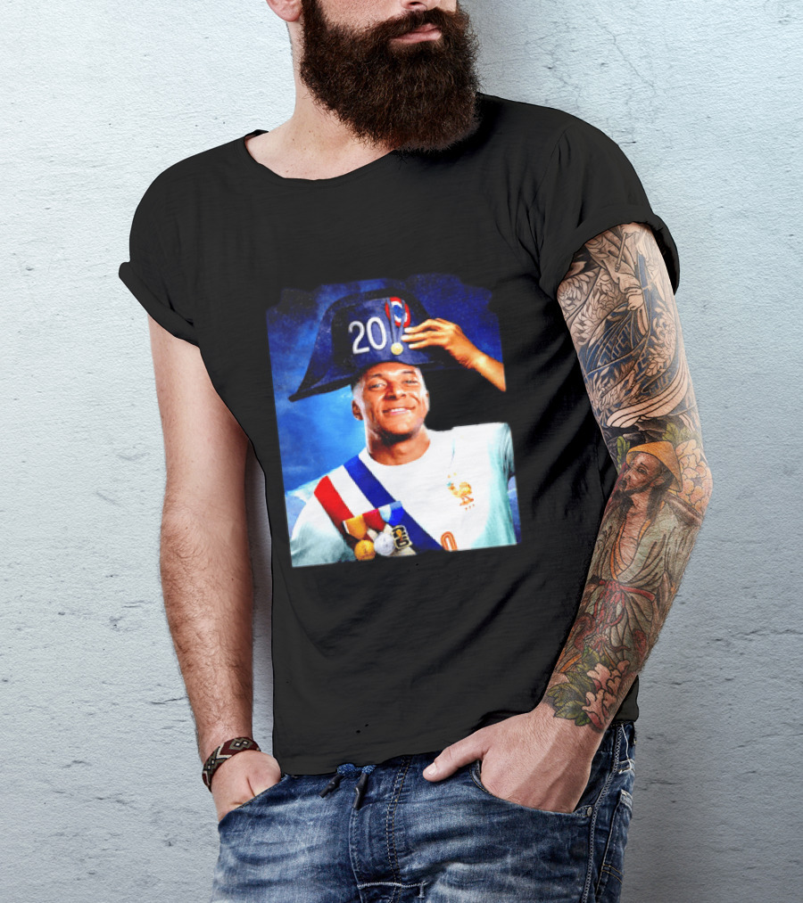 Kylian Mbappé France National Team 2026 Captain No 20 Napoleon Hat T-Shirt