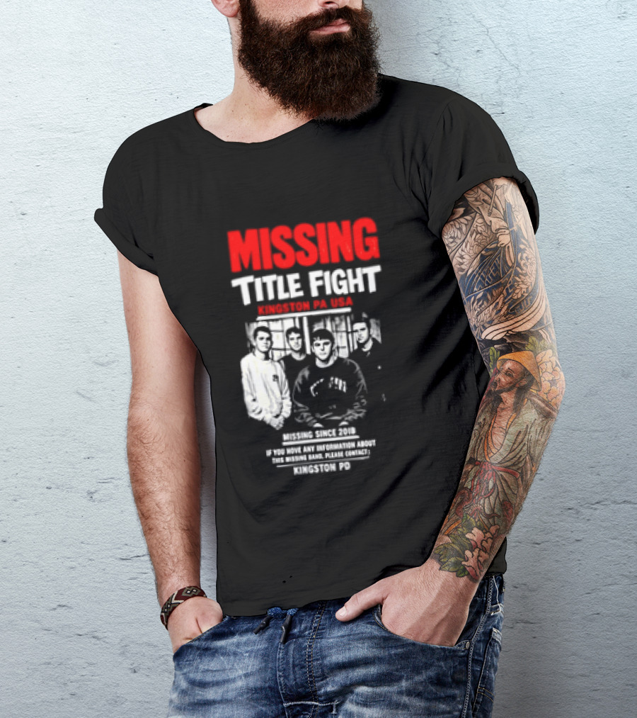 Missing Title Fight Kingston PA USA 2018 Iconic Band Event T-Shirt