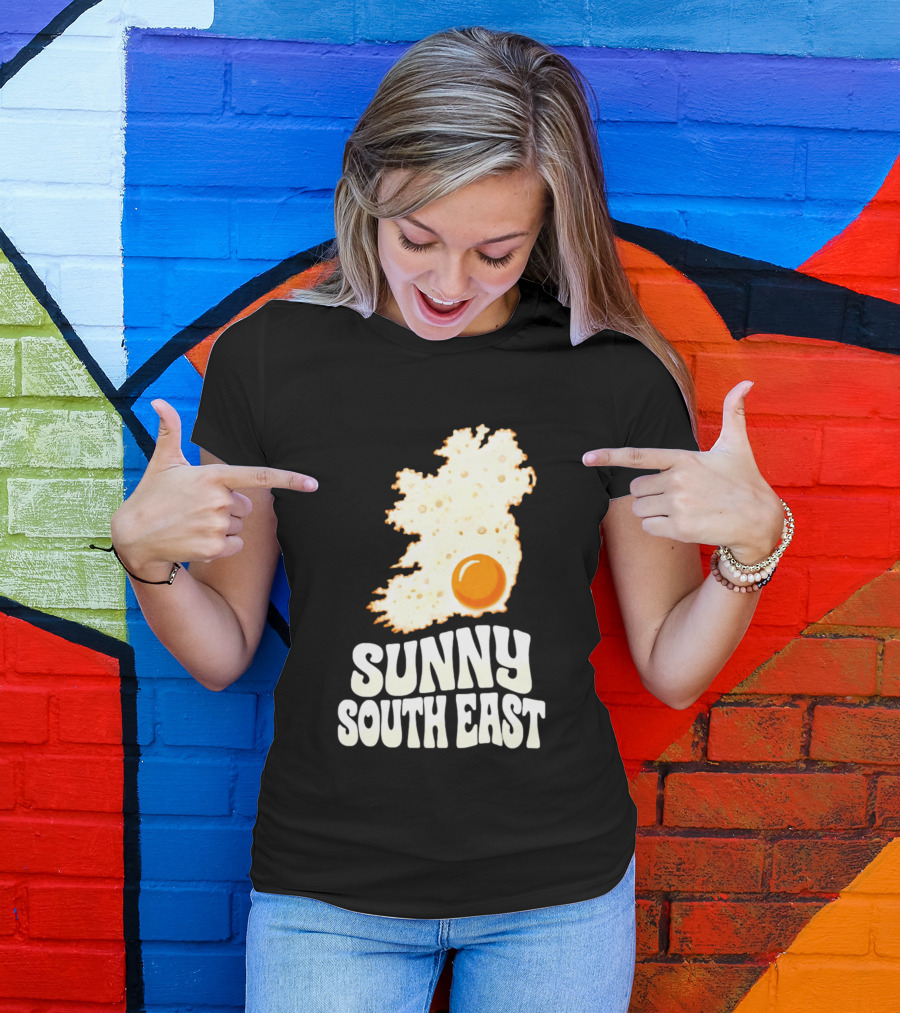 Sunny South East Ireland Fried Egg Map T-Shirt