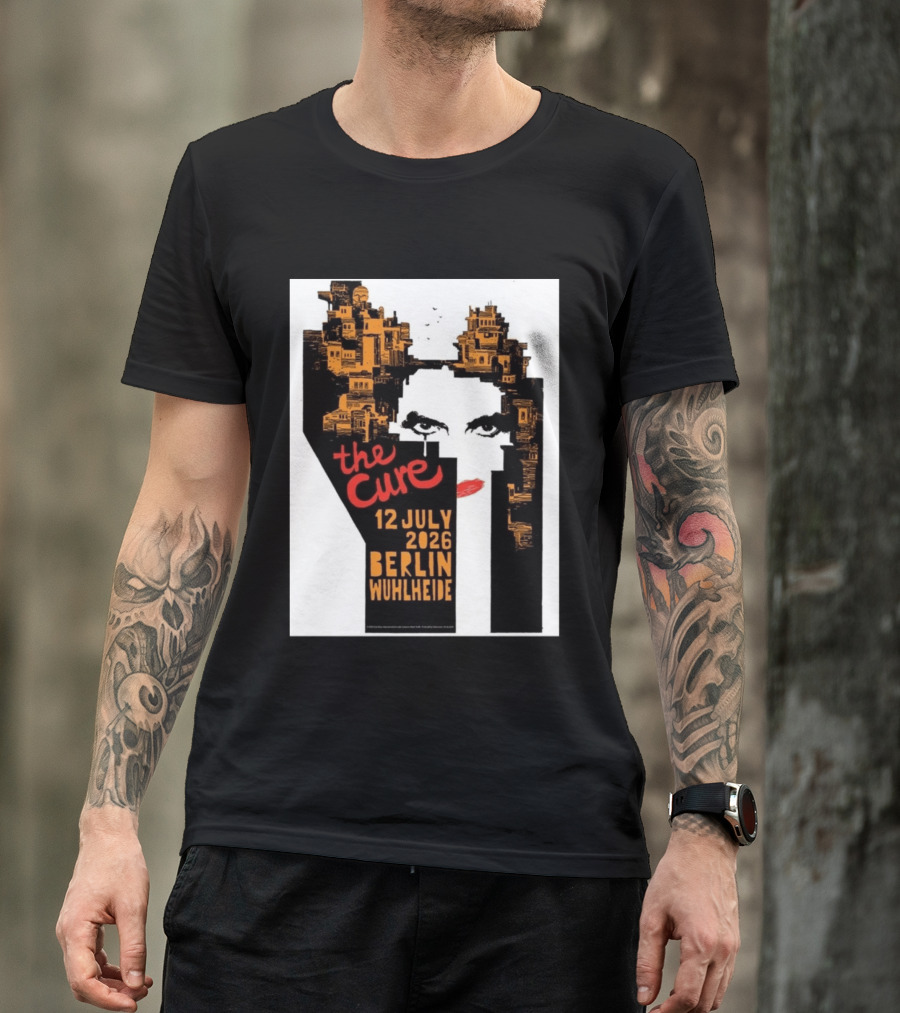 The Cure 12 July 2026 Berlin Wuhlheide Event Limited Edition T-Shirt