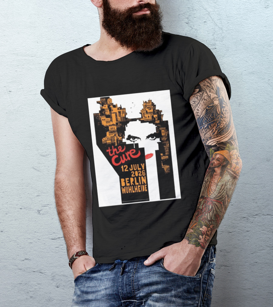 The Cure 12 July 2026 Berlin Wuhlheide Event Limited Edition T-Shirt