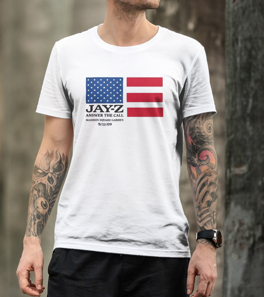 Jay Z Answer The Call Madison Square Garden 9/11/09 T-Shirt