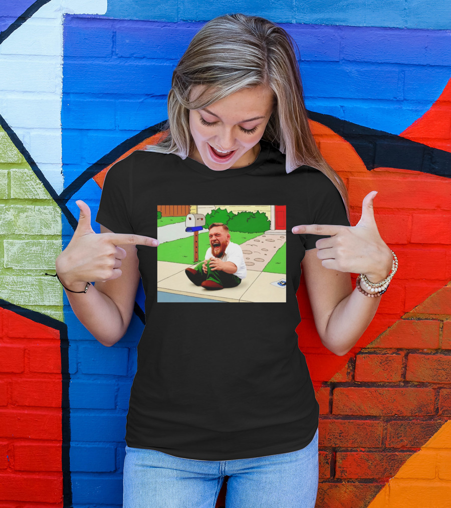 Family Guy Conor McGregor Laughing Curb Scene T-Shirt