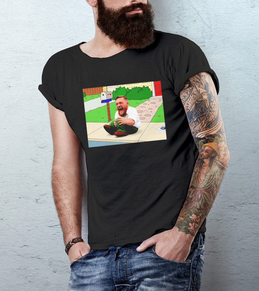 Family Guy Conor McGregor Laughing Curb Scene T-Shirt