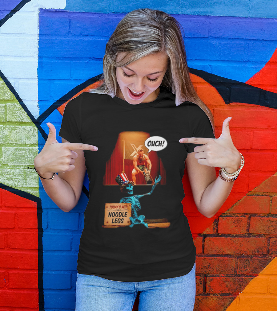 Conor McGregor One Minute Man Ouch Today's Act Noodle Legs Skeleton Comedy T-Shirt