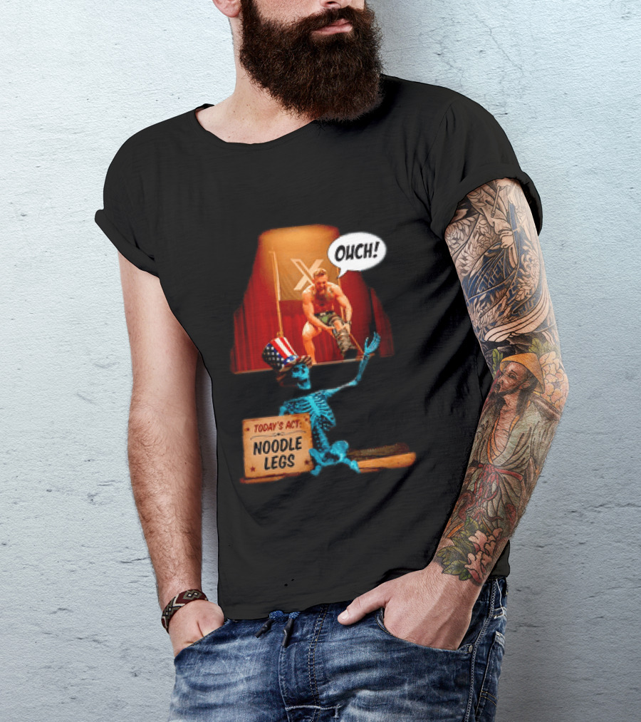 Conor McGregor One Minute Man Ouch Today's Act Noodle Legs Skeleton Comedy T-Shirt
