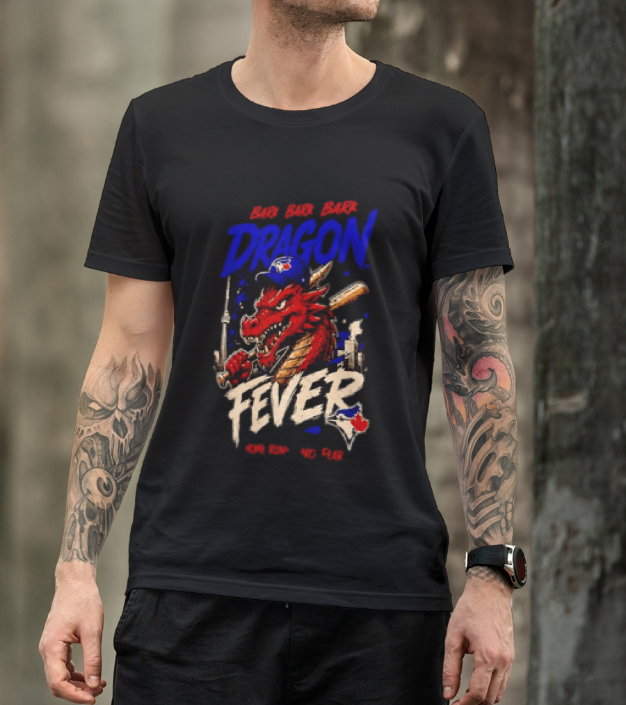 Brr Brr Brr Dragon Fever Toronto Blue Jays Baseball Red Dragon T-Shirt