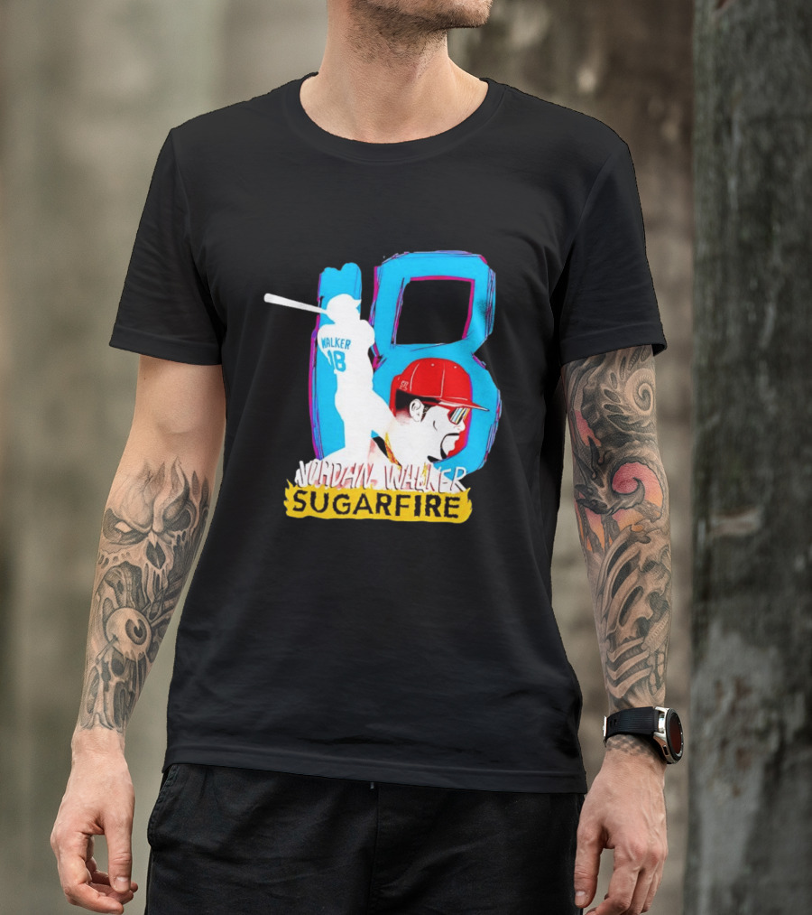 Jordan Walker Sugarfire St. Louis Cardinals Home Run Derby Champ 18 Baseball T-Shirt