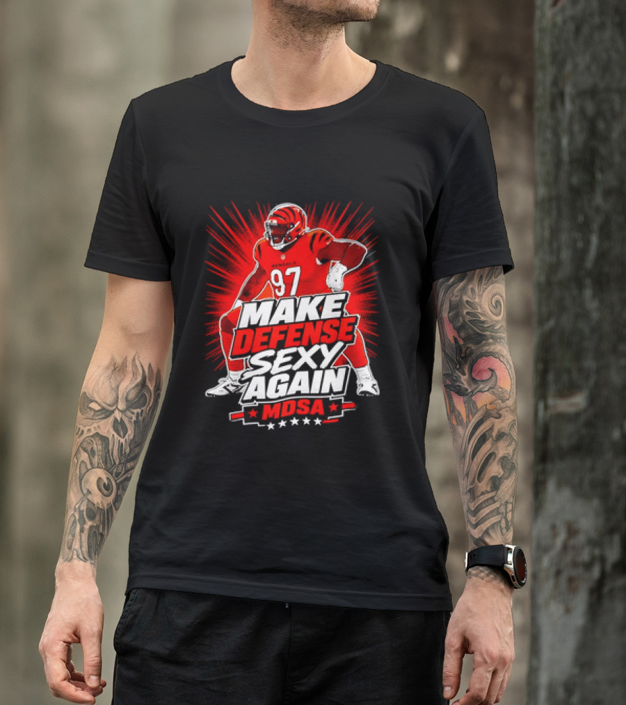 Kamron Neal Cincinnati Bearcats Make Defense Sexy Again MDSA Football 97 T-Shirt