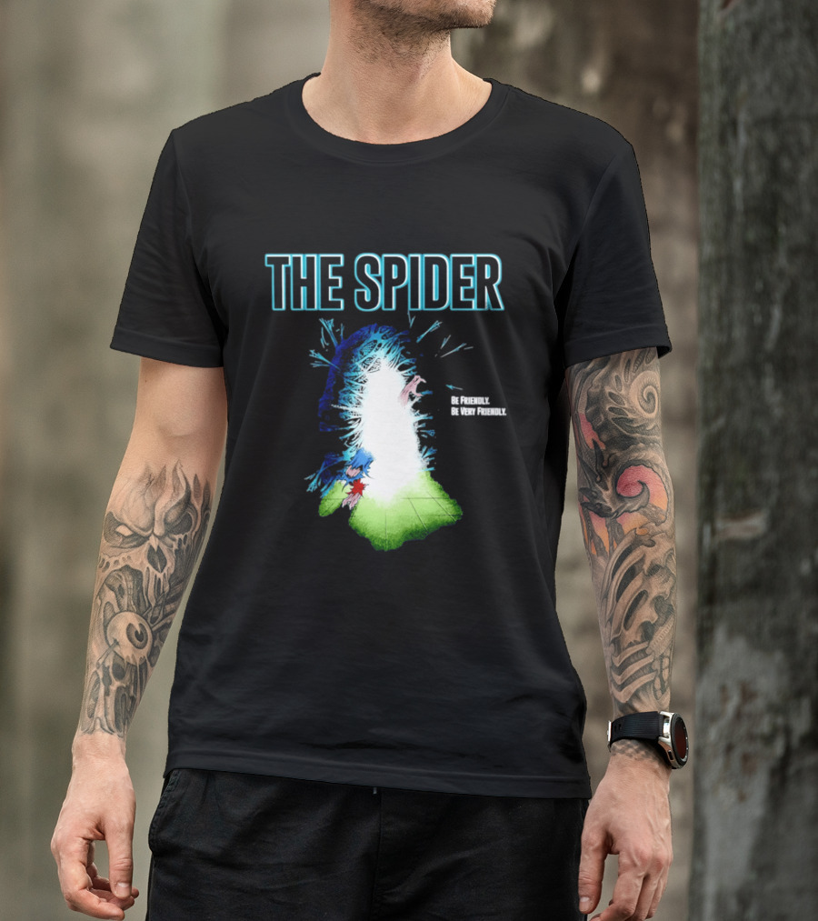 The Spider Be Friendly Be Very Friendly Comic Explosion T-Shirt