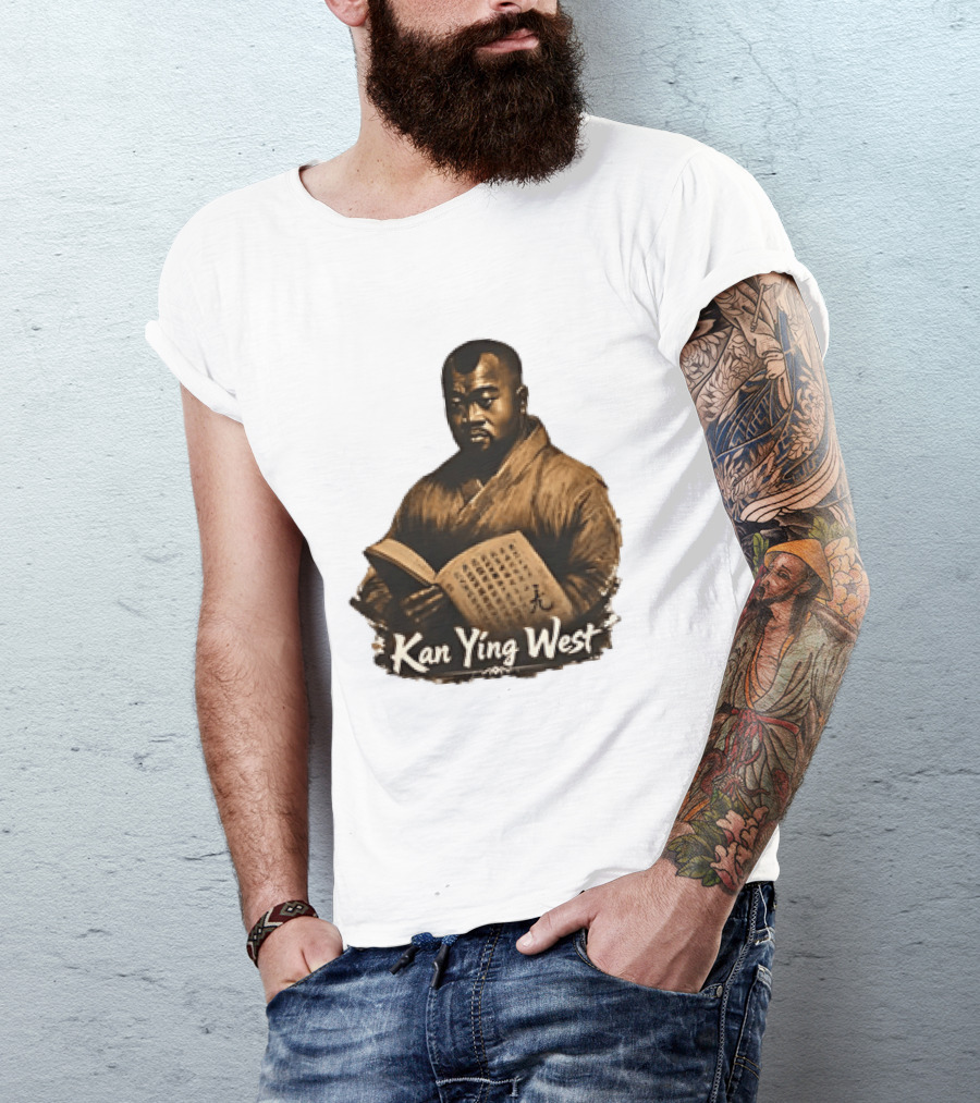 Kan Ying West Book Meme Kanye Mashup T-Shirt