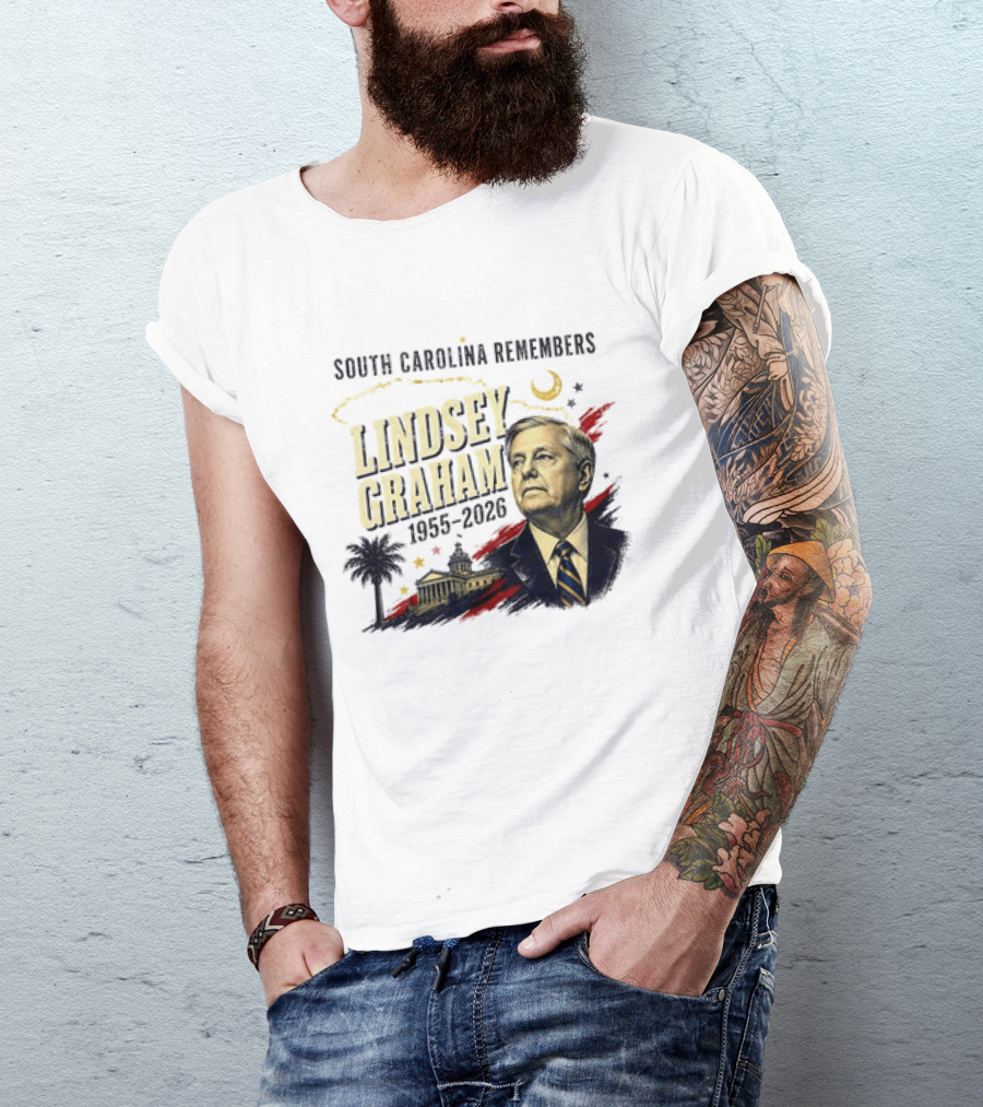 Lindsey Graham 1955 2026 South Carolina Remembers Moon Capitol T-Shirt
