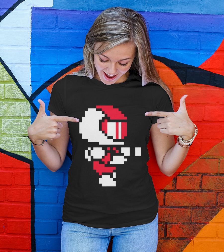 Arcade Pixel Racing Driver Fast Track Helmet Retro Game T-Shirt