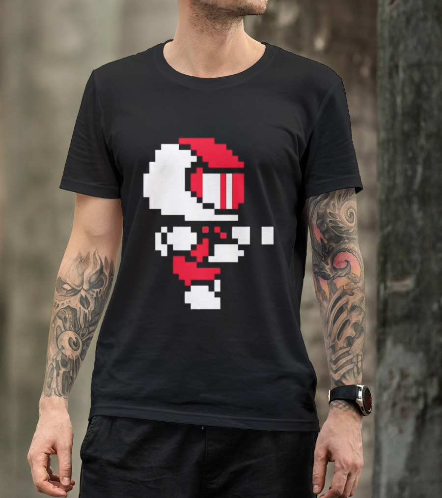 Arcade Pixel Racing Driver Fast Track Helmet Retro Game T-Shirt