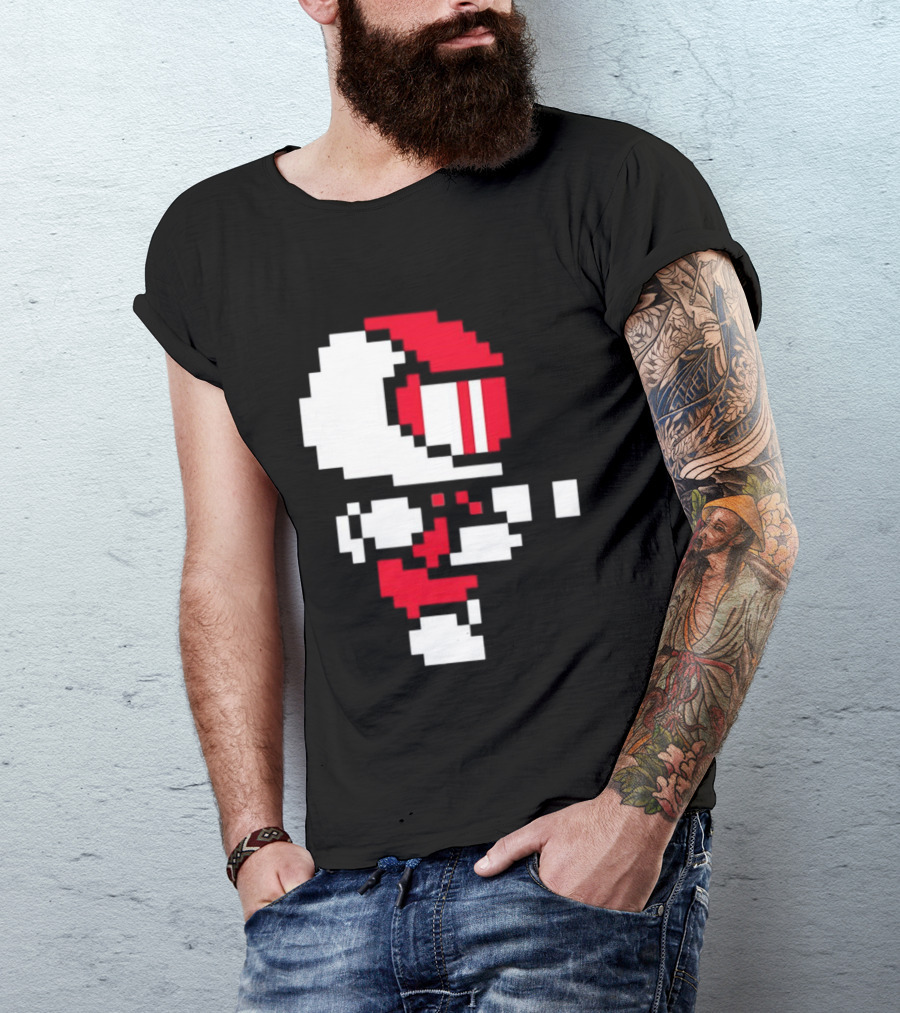 Arcade Pixel Racing Driver Fast Track Helmet Retro Game T-Shirt
