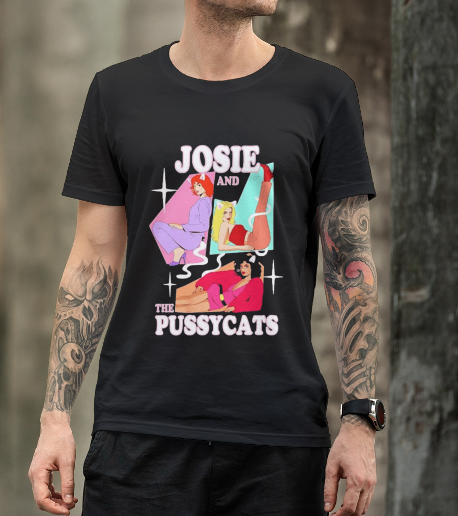 Josie And The Pussycats Valerie Brown Melody Valentine Vintage Cartoon Fashion T-Shirt