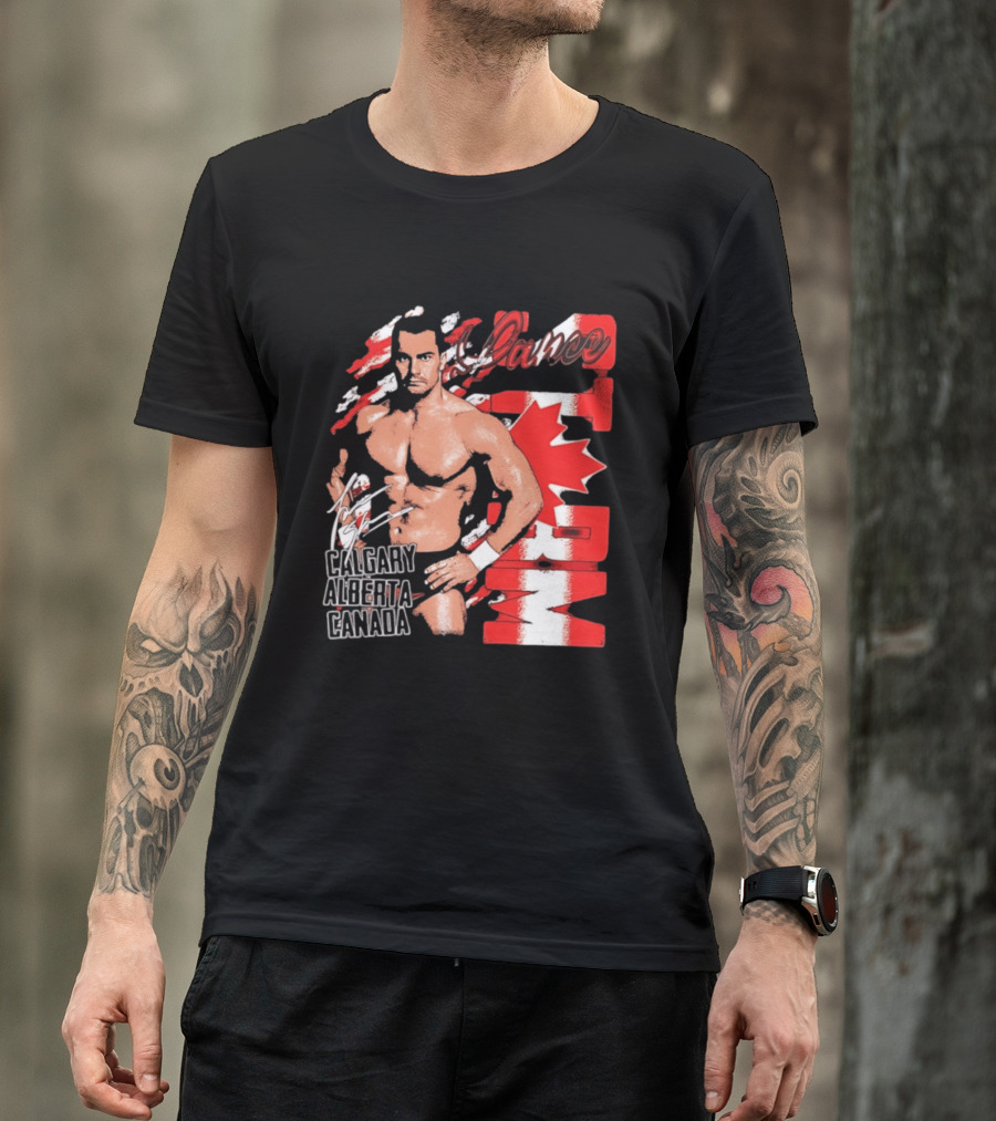 Lance Storm Calgary Alberta Canada Wrestling Icon Red Maple Leaf T-Shirt