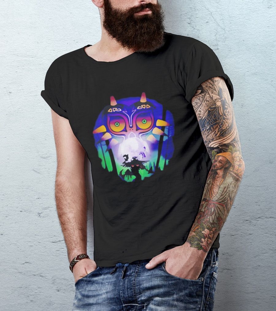 Majora's Mask Legend Of Zelda Skull Kid And Moon T-Shirt