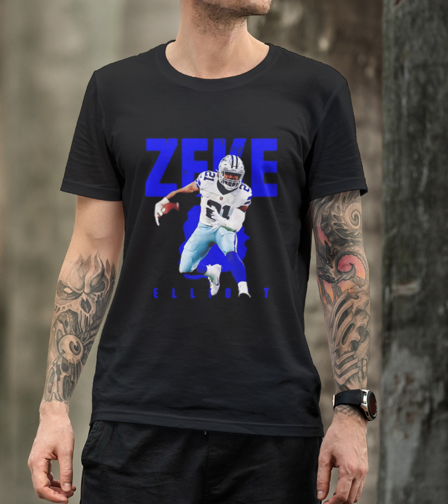 Dallas Cowboys Ezekiel Elliott Running Zeke 21 T-Shirt