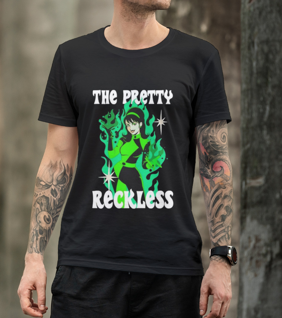 The Pretty Reckless Green Flame Witch Taylor Momsen T-Shirt