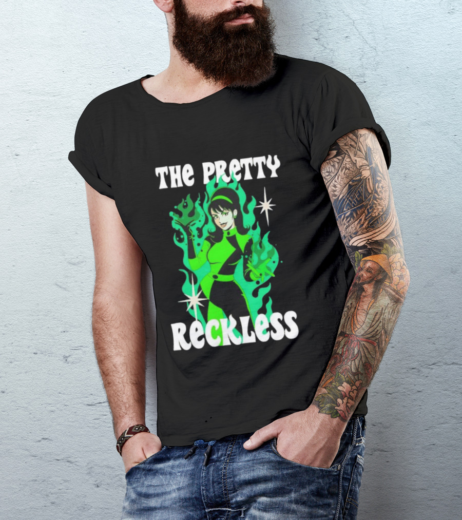 The Pretty Reckless Green Flame Witch Taylor Momsen T-Shirt