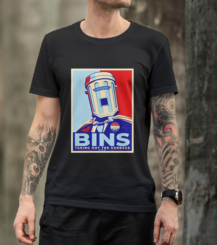 Binface Bins Hope Vote 2024 Taking Out The Garbage T-Shirt