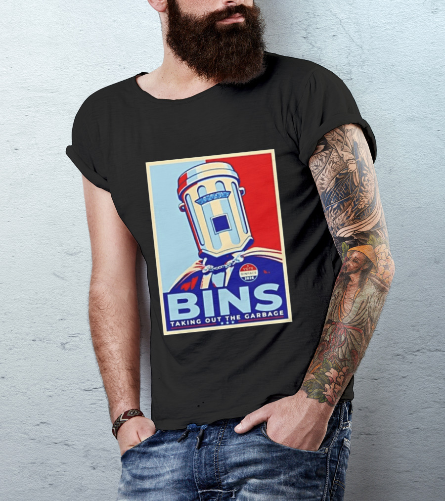 Binface Bins Hope Vote 2024 Taking Out The Garbage T-Shirt