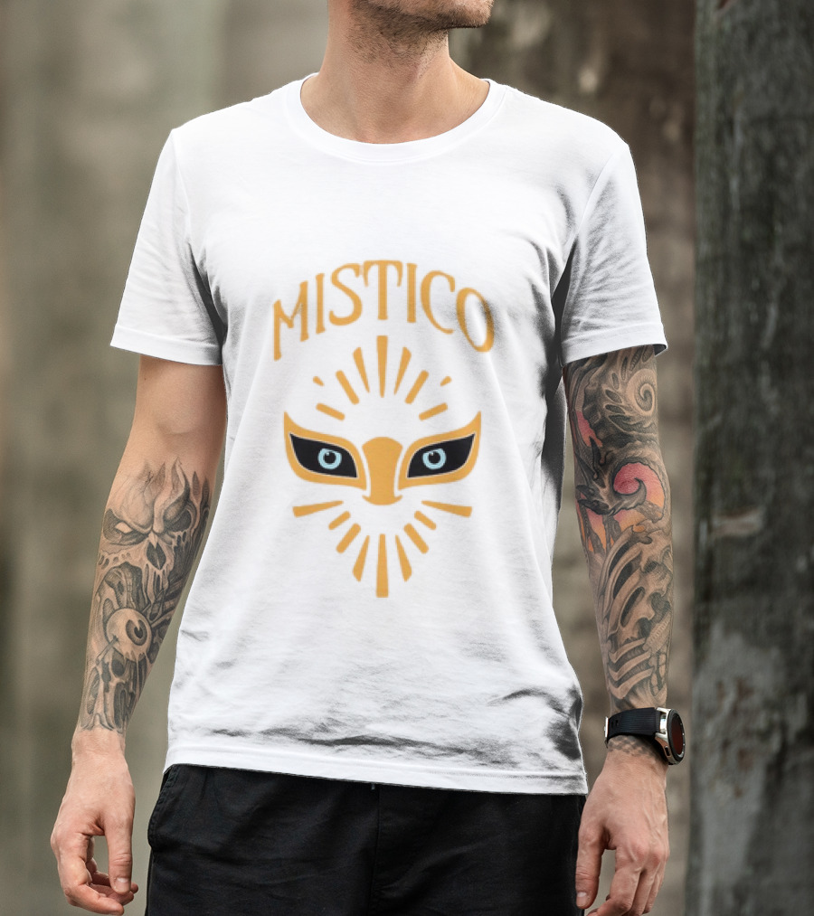 Mistico Luchador Eyes Mask Staring Lucha Libre Wrestling T-Shirt