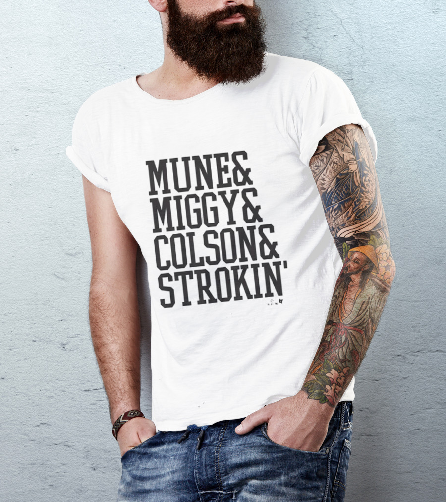 Munetaka Murakami Miguel Vargas Colson Montgomery Mune Miggy Strokin T-Shirt