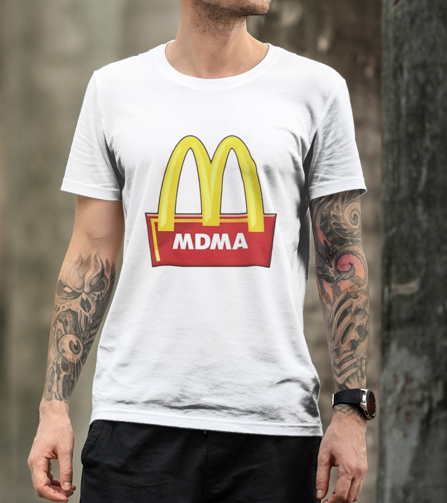 MDMA McDonald's Parody Golden Arches T-Shirt