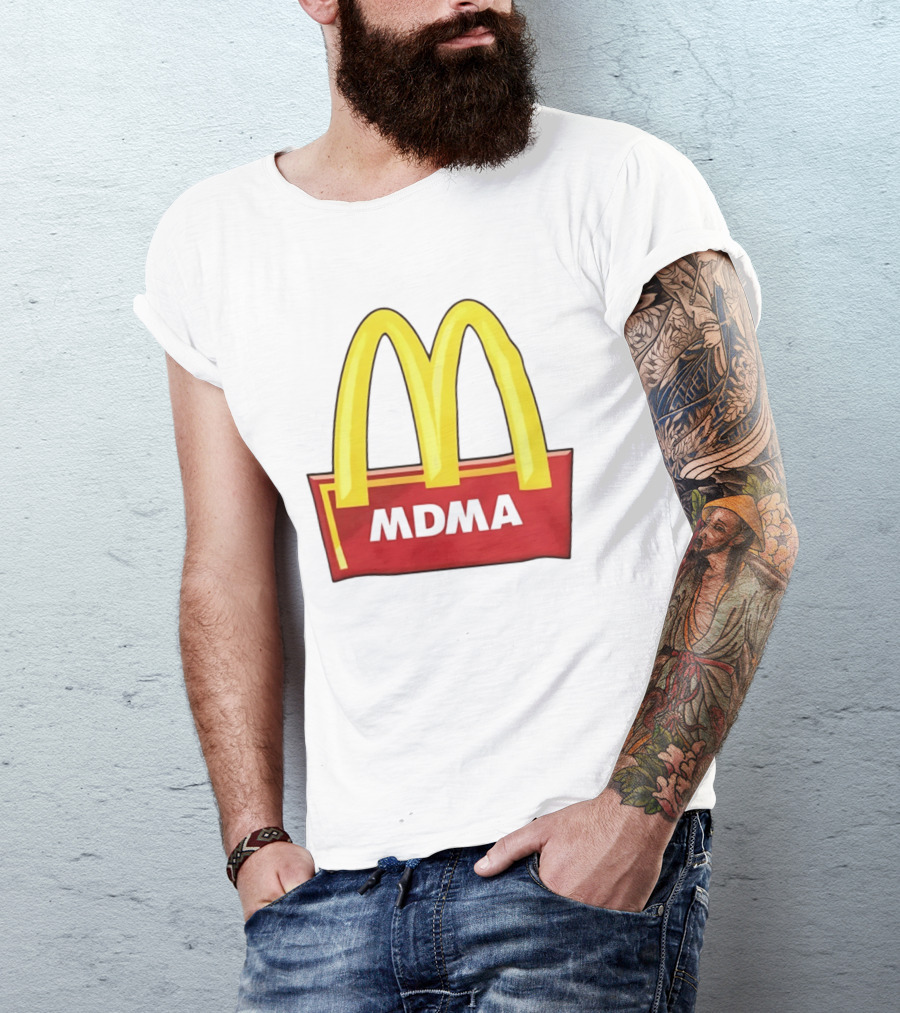 MDMA McDonald's Parody Golden Arches T-Shirt