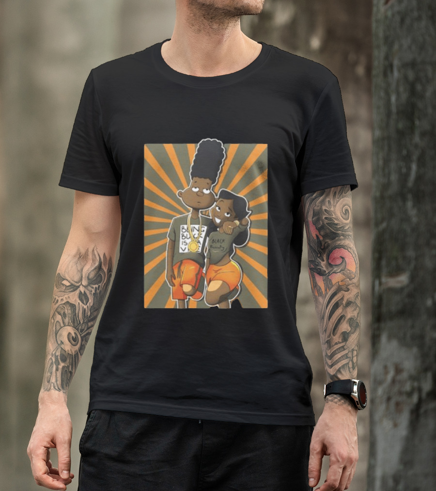 Black Beauty A Different Love Olive Green And Orange Jordan 5S Matching Sneaker T-Shirt