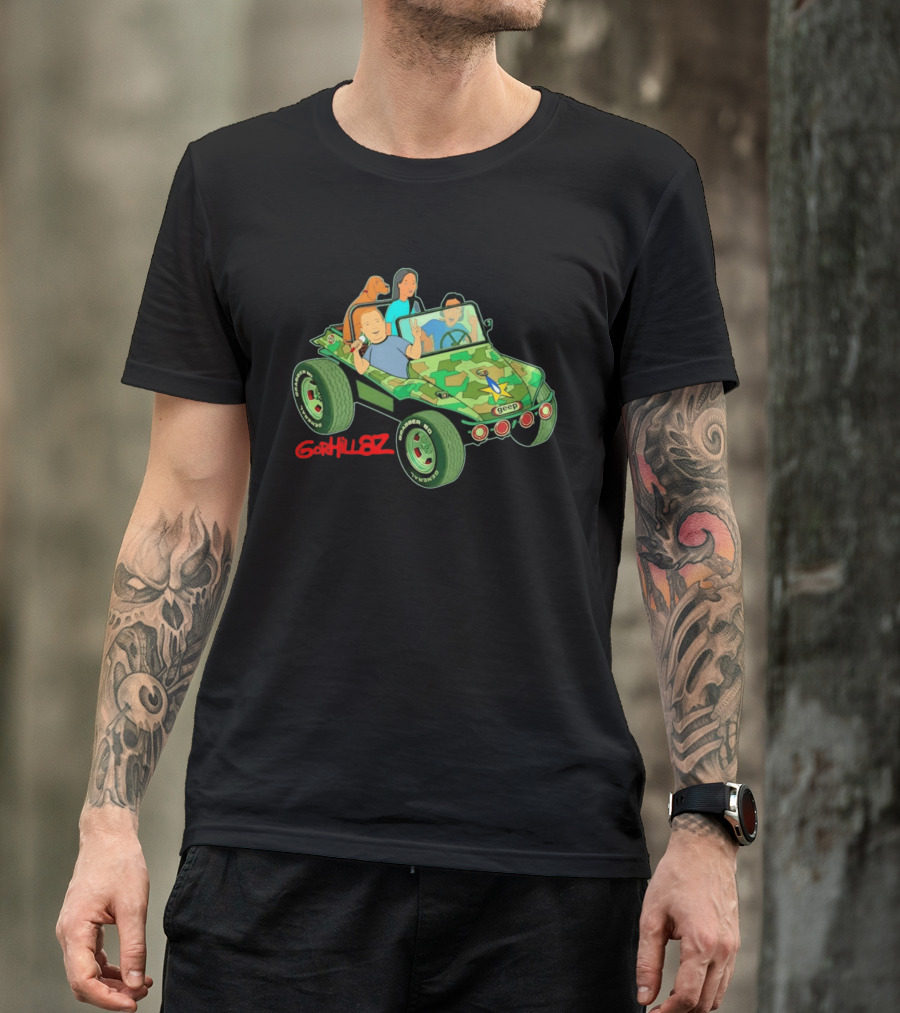 Gorhillaz Geep Bobby Hill Connie Souphanousinphone Unique Crossover Jeep Adventure T-Shirt